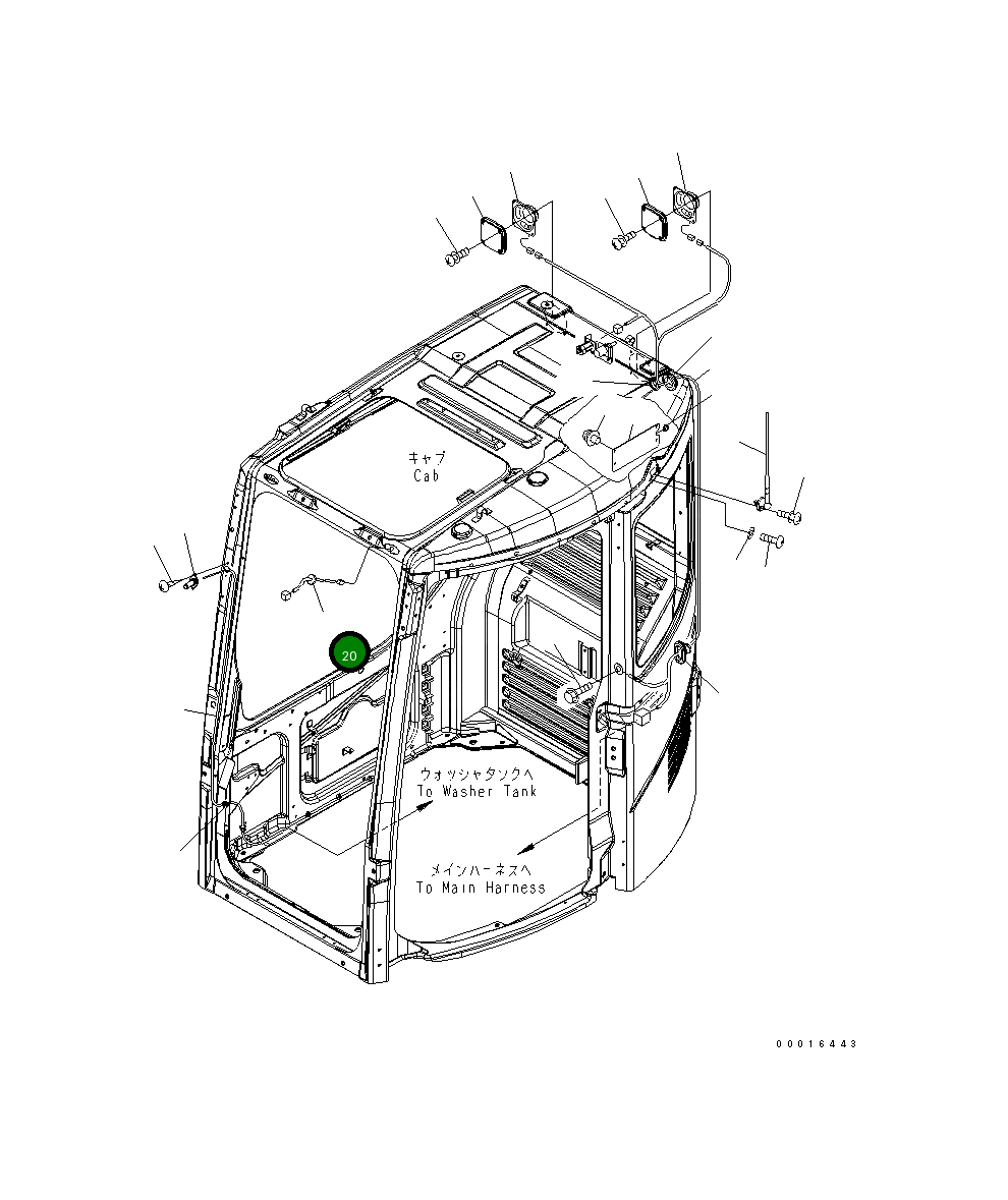 Жгут проводов 14S-54-26711 Komatsu