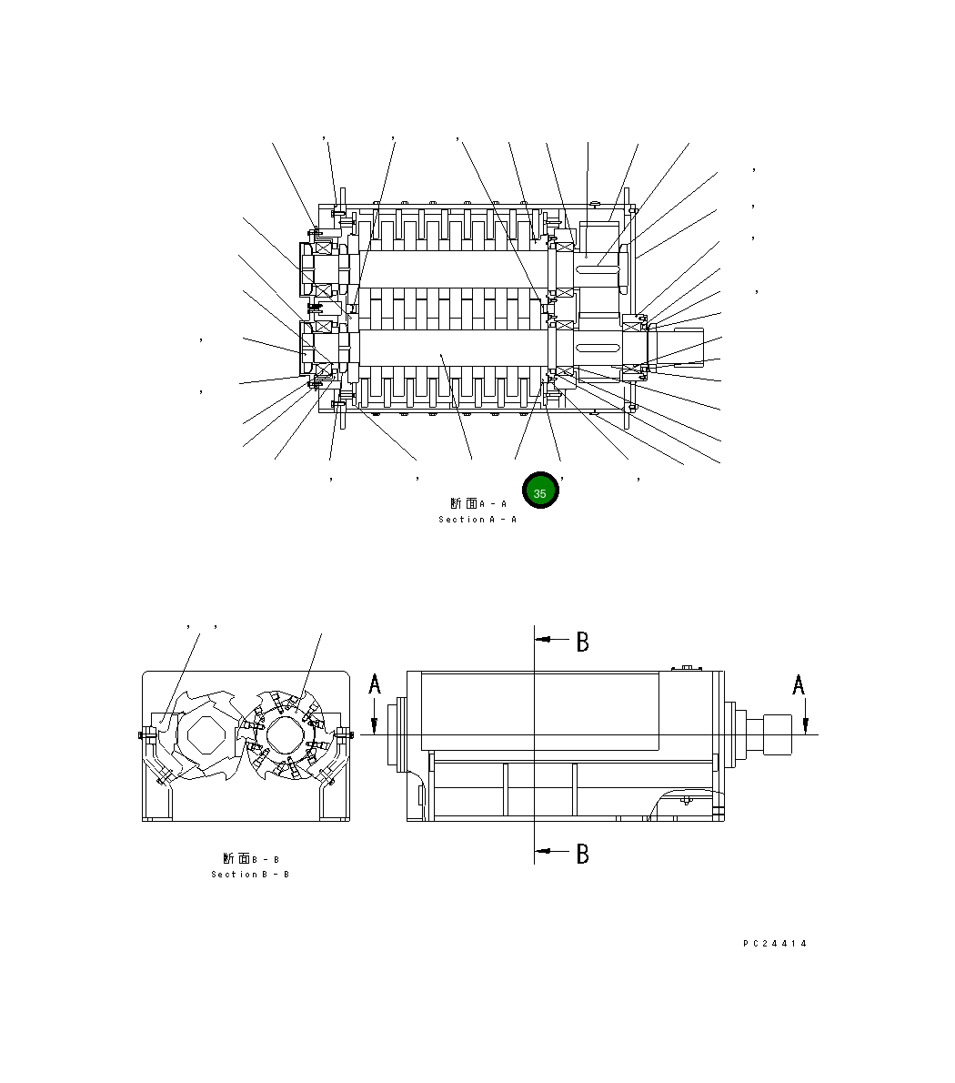 Вкладыш 8261-70-1B30 Komatsu