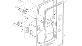 Дверь 20U-54-24313 Komatsu