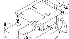 Зеркало 1-11520-1220 Komatsu