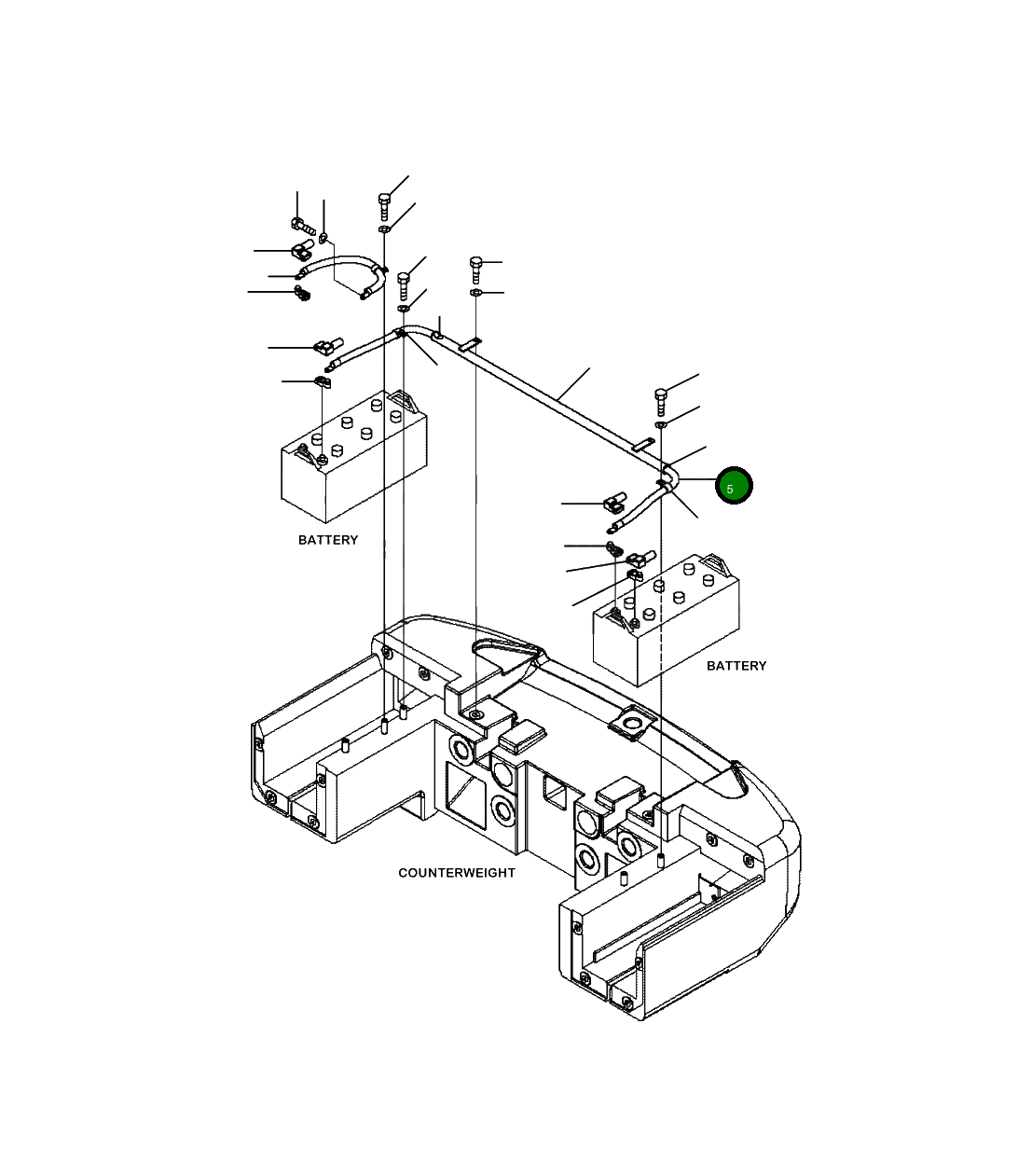 Кабель 421-06-42340 Komatsu