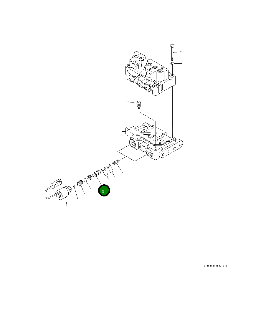 Золотник 714-23-15540 Komatsu