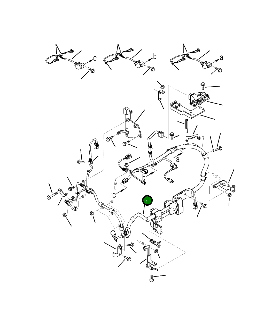 Жгут проводов 6746-81-9220 Komatsu