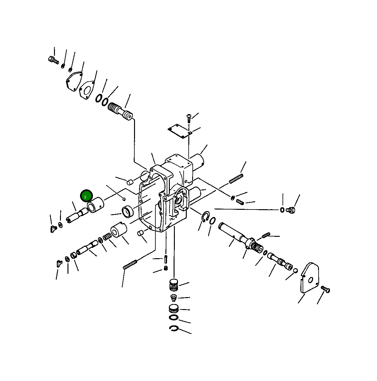 Верхний барабан регулятора 1239 808 H1 Komatsu