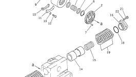 Блок в сборе, задний 708-21-00091 Komatsu