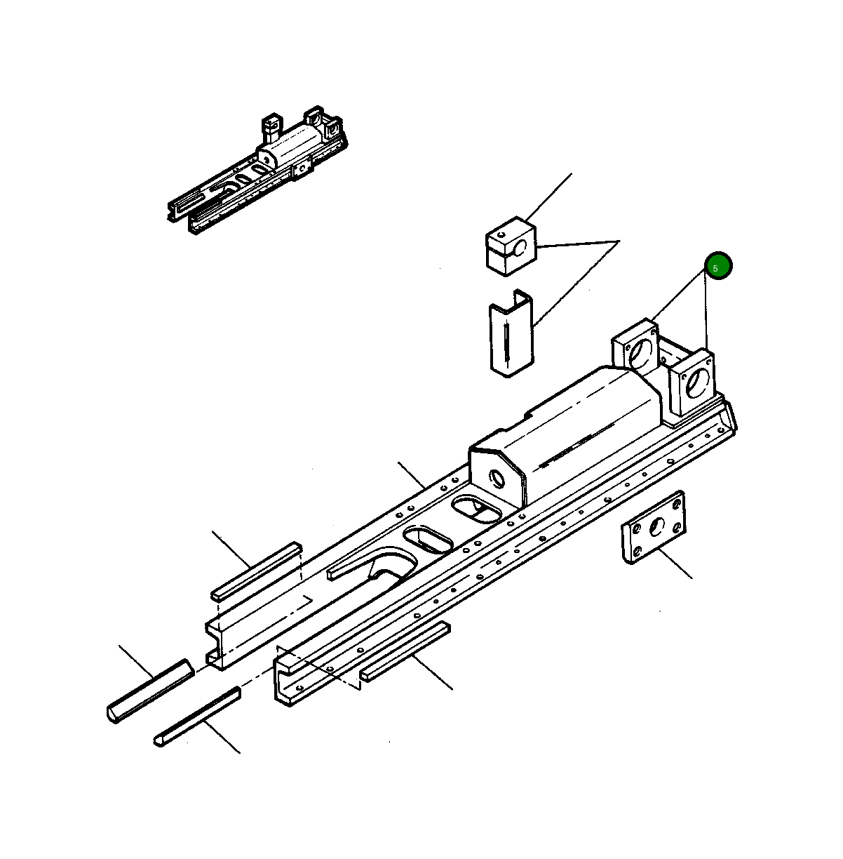 Блок удерживающий 1208 617 H1 Komatsu
