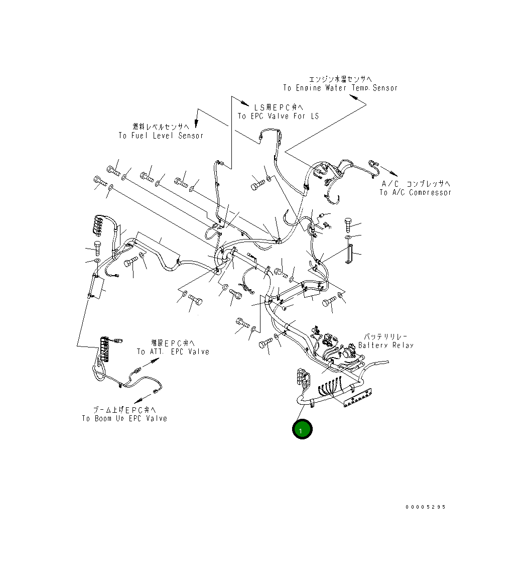 Жгут проводов 22U-06-21418 Komatsu