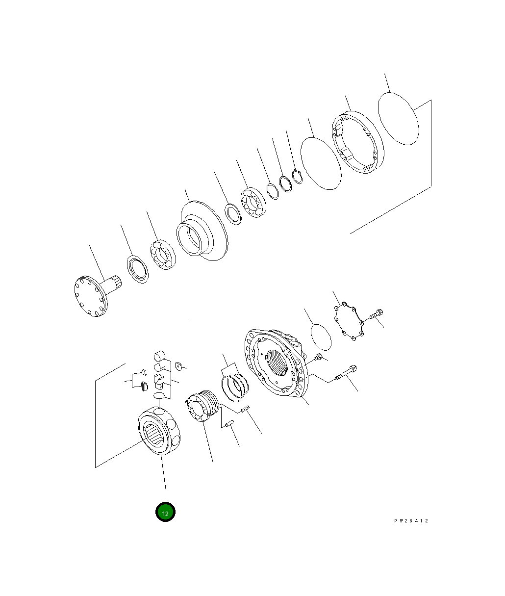 Блок цилиндров 8255-60-4930 Komatsu