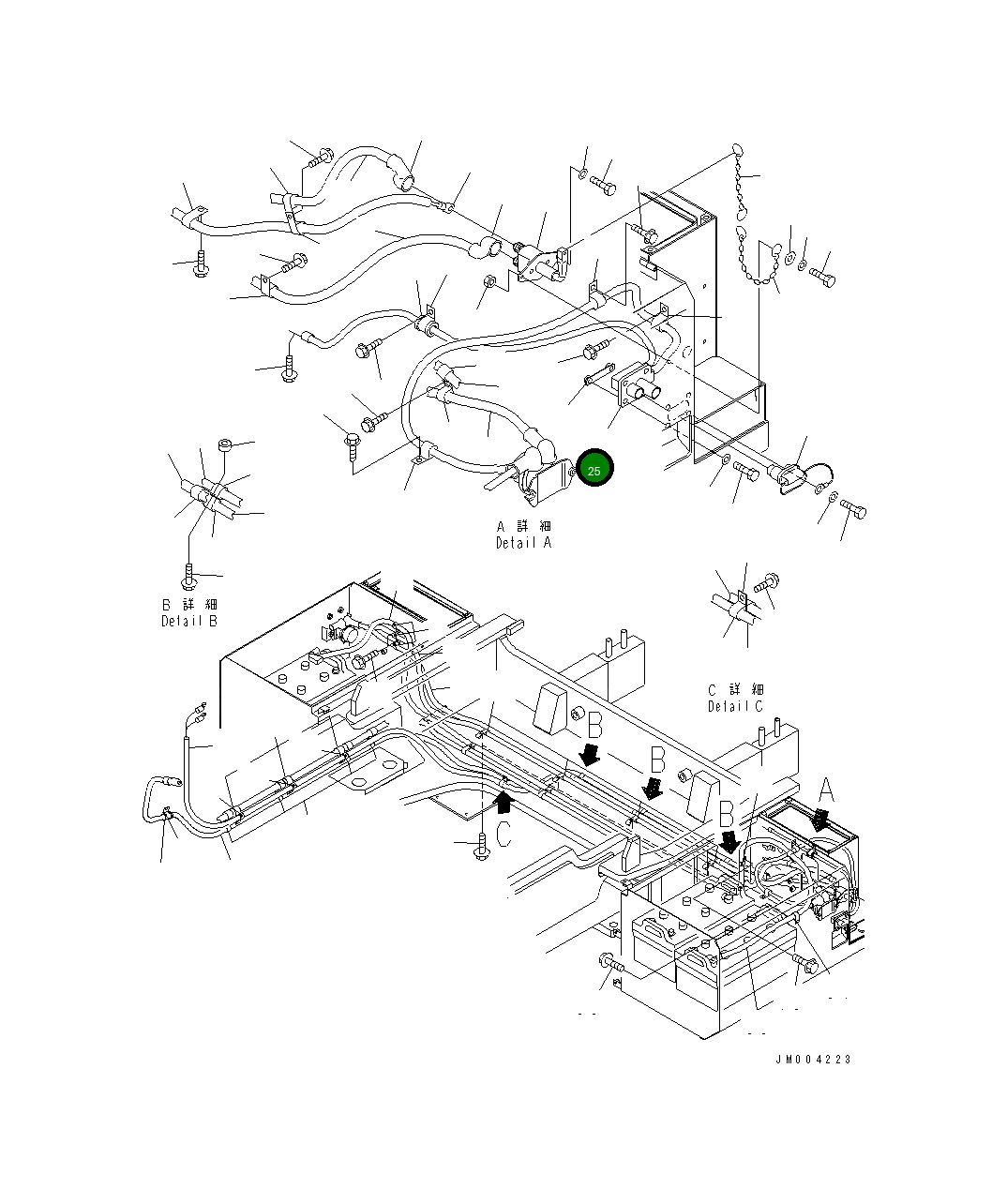 Жгут проводов 427-Z89-2550 Komatsu