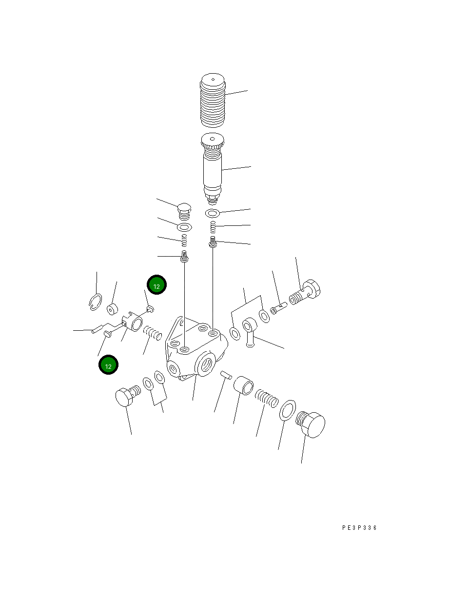 Блок толкателя скользящий ND092179-0080 Komatsu