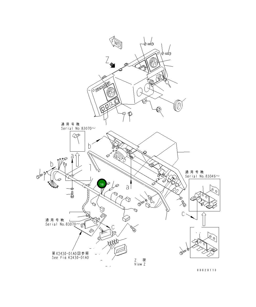 Жгут проводов 104-06-51141 Komatsu
