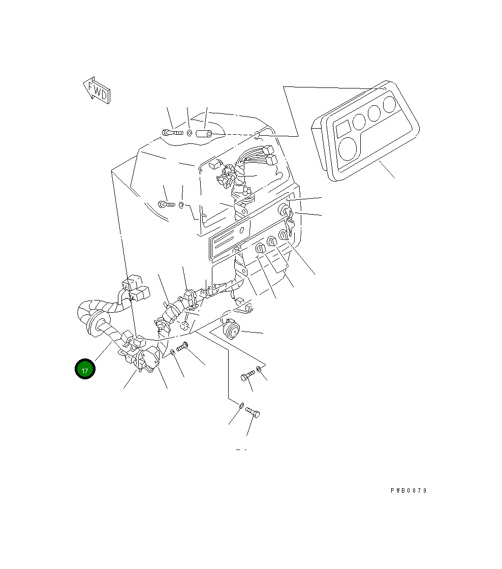 Жгут проводов 17A-06-17180 Komatsu
