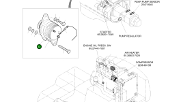 Генератор 2502-9009B Komatsu