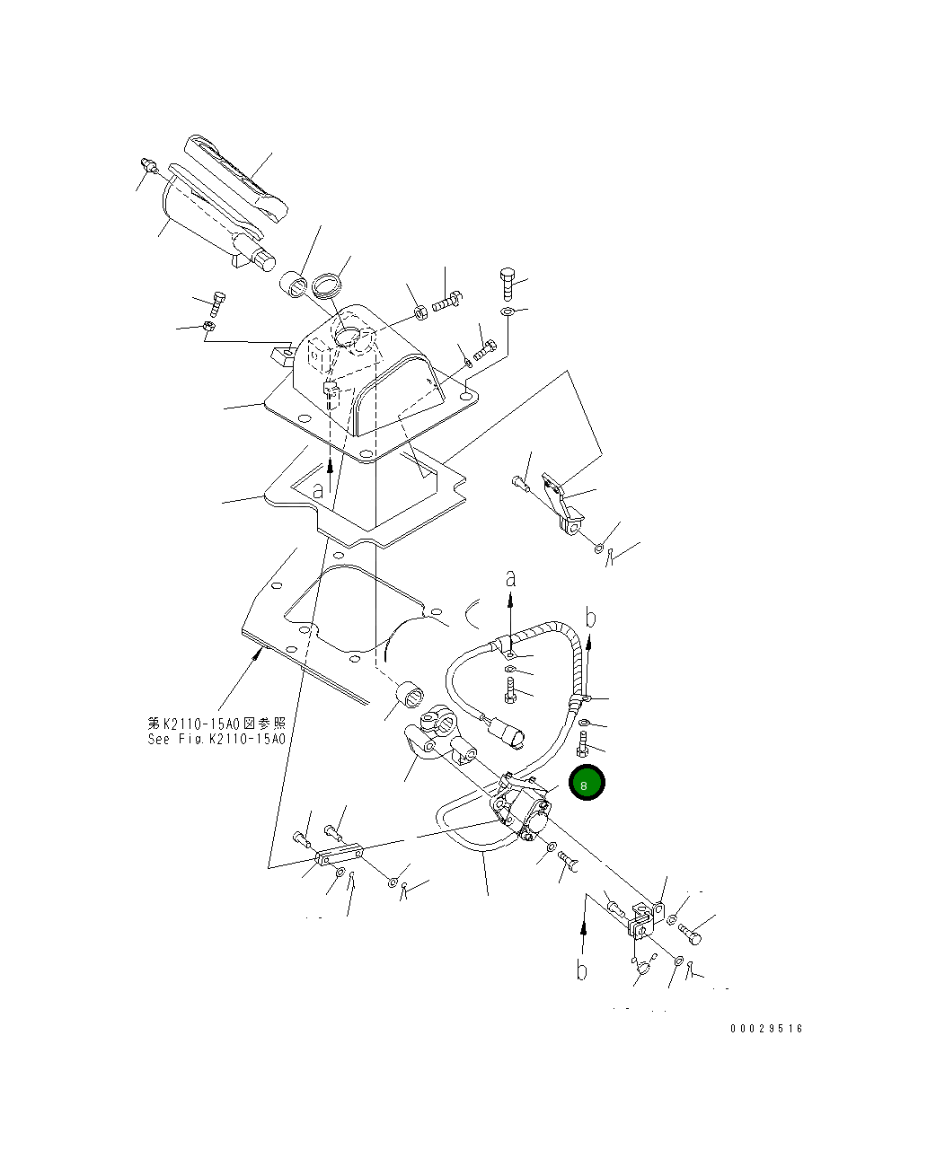 Датчик 14X-06-31550 Komatsu