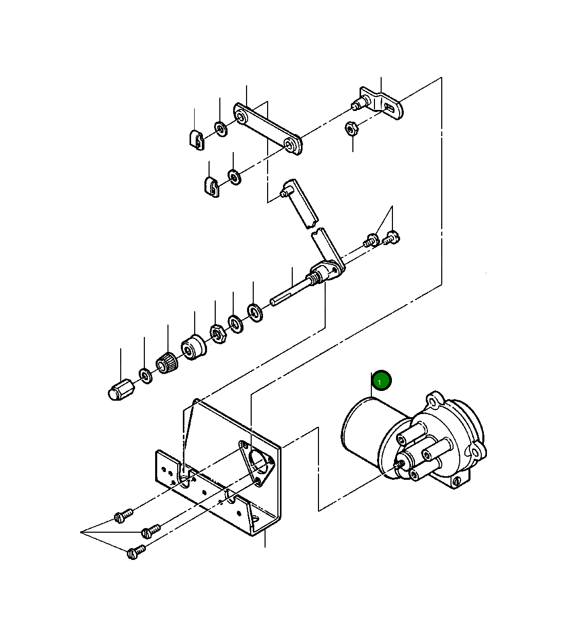Двигатель 1432 547 H1 Komatsu