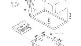 Зеркало 2903-9008 Komatsu