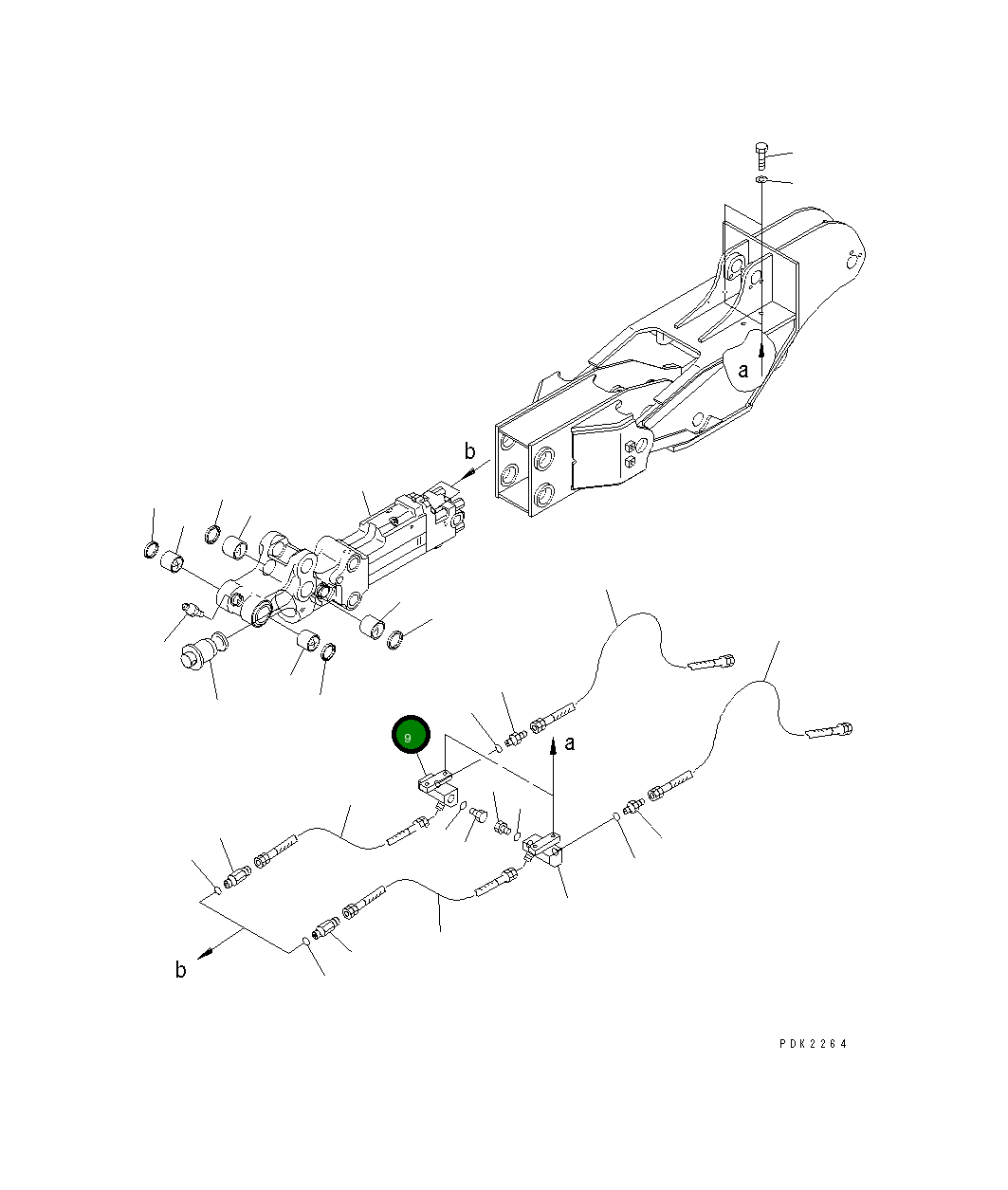 Блок 20T-870-1280 Komatsu