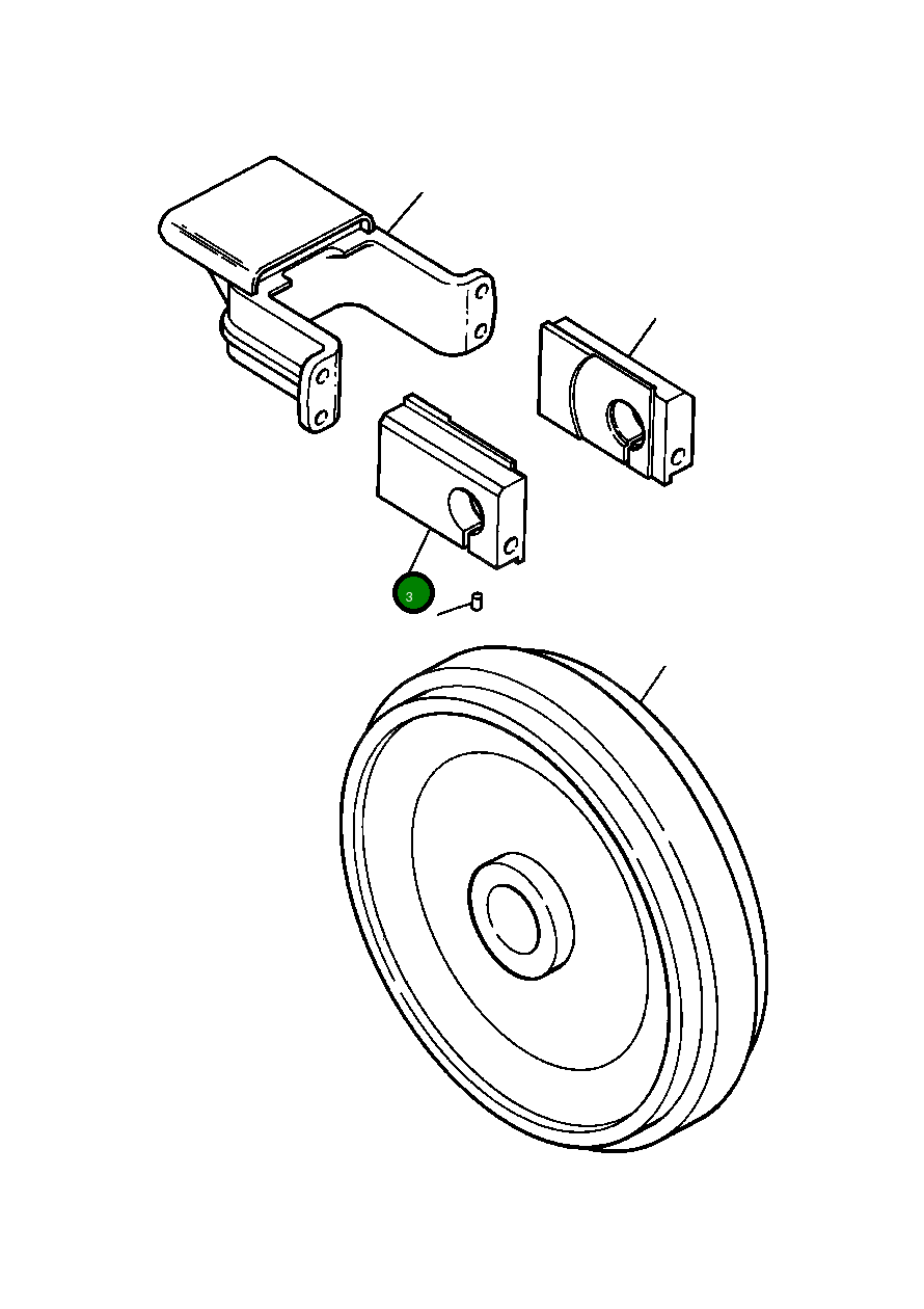 Блок наружного крепления 742 430 C1 Komatsu