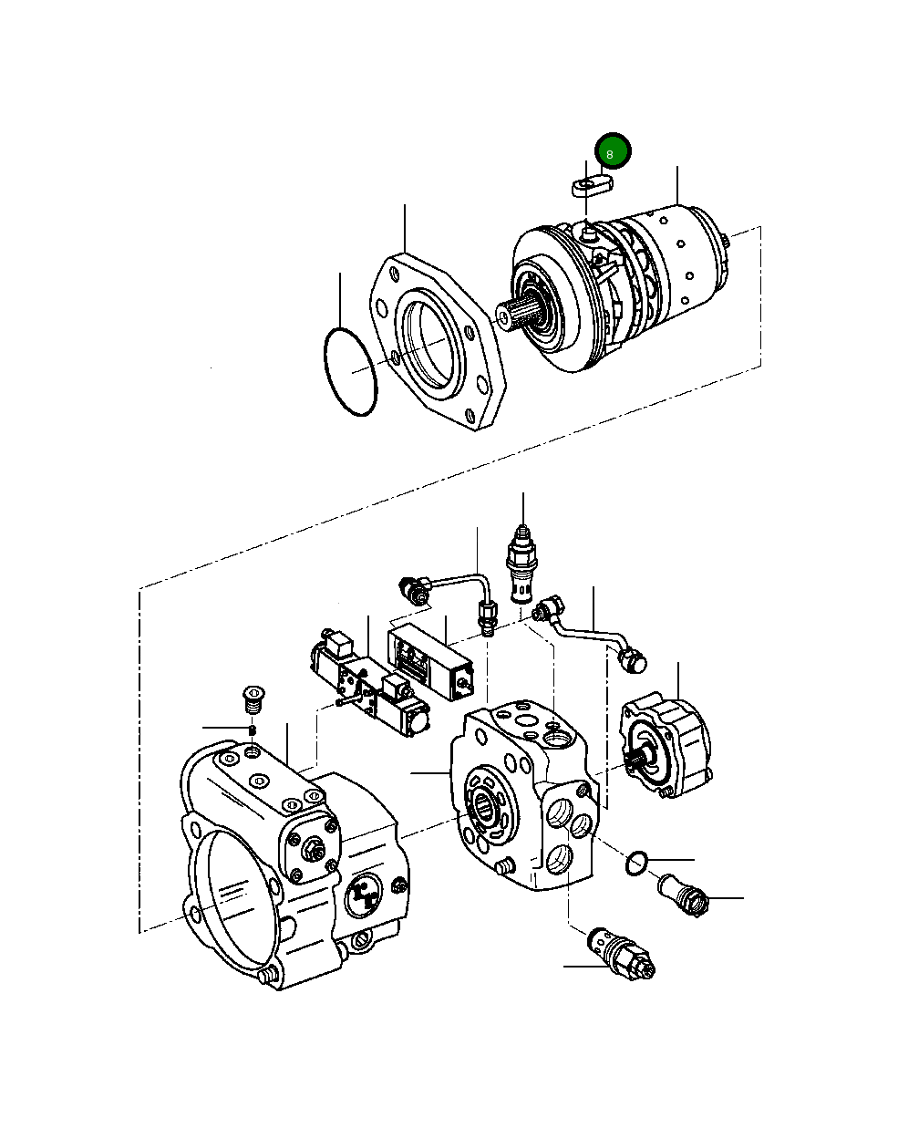 Блок скользящий 1434 094 H1 Komatsu