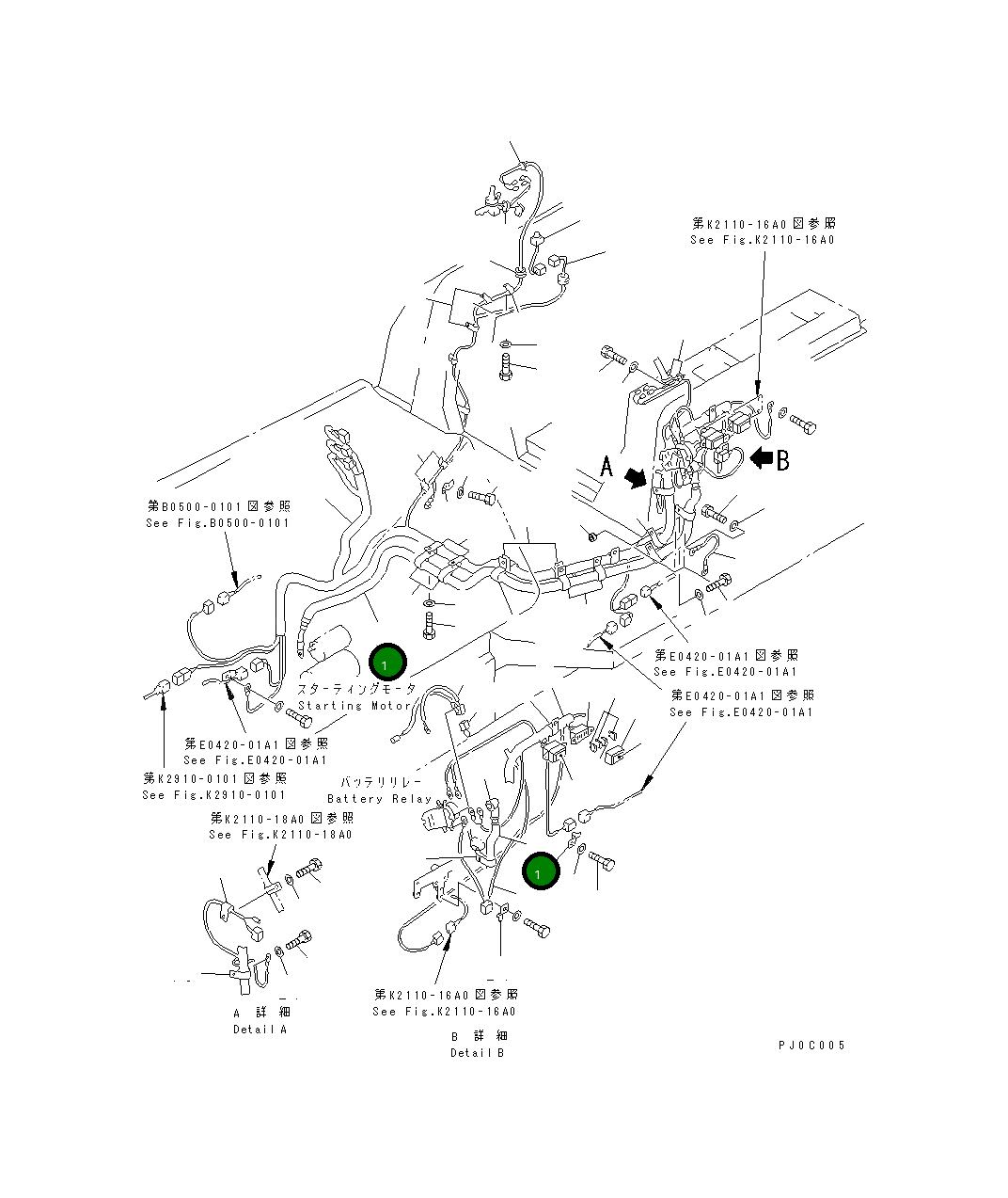 Кабель 14X-06-14111 Komatsu