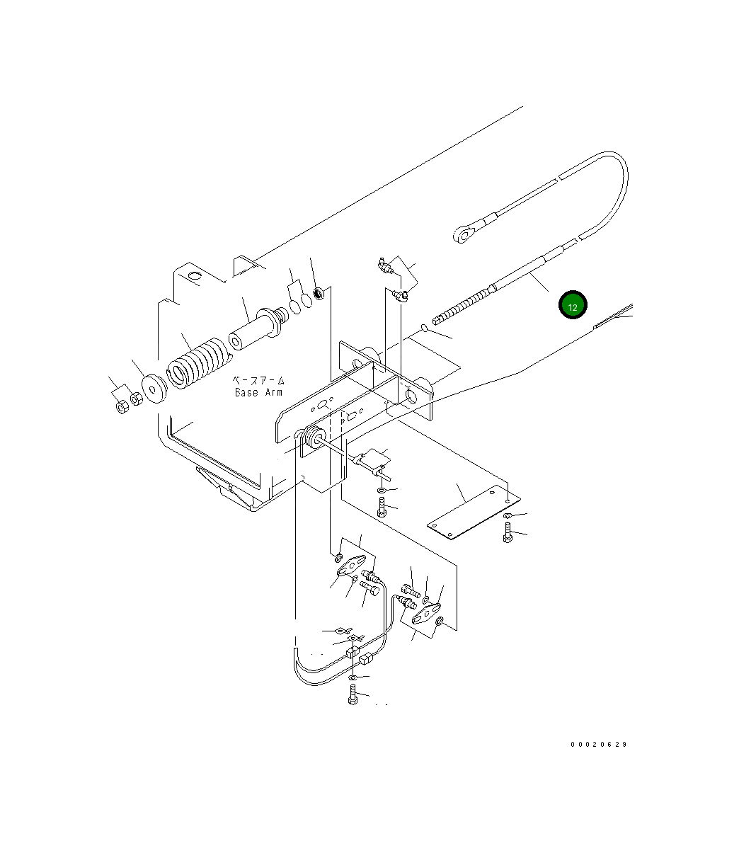 Канат 20Y-957-1521 Komatsu