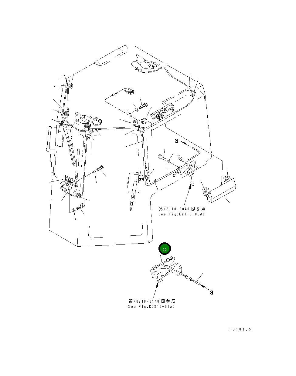 Жгут проводов 198-911-8230 Komatsu