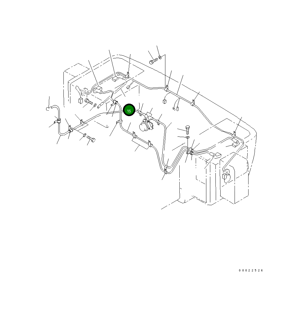 Кабель 08028-AB035 Komatsu
