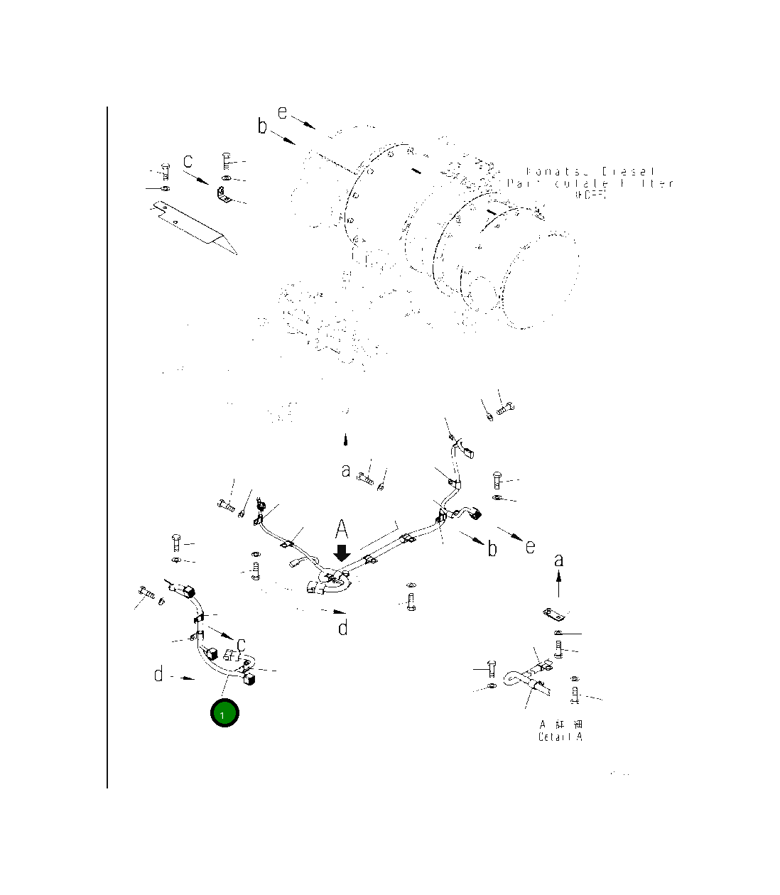 Жгут проводов 421-06-62121 Komatsu