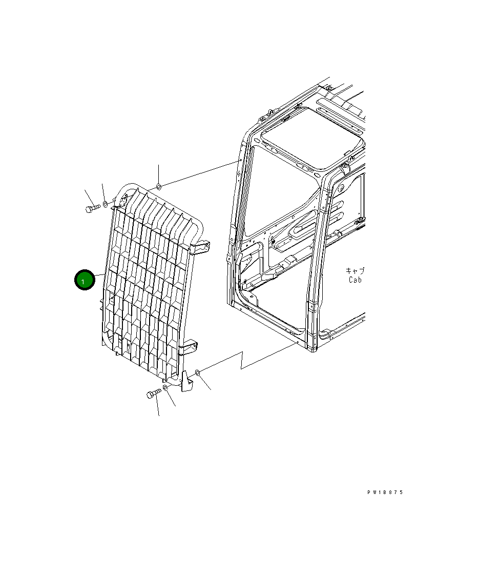 Защитный кожух 20Y-954-4310 Komatsu