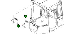 Зеркало 421-56-HOP26 Komatsu