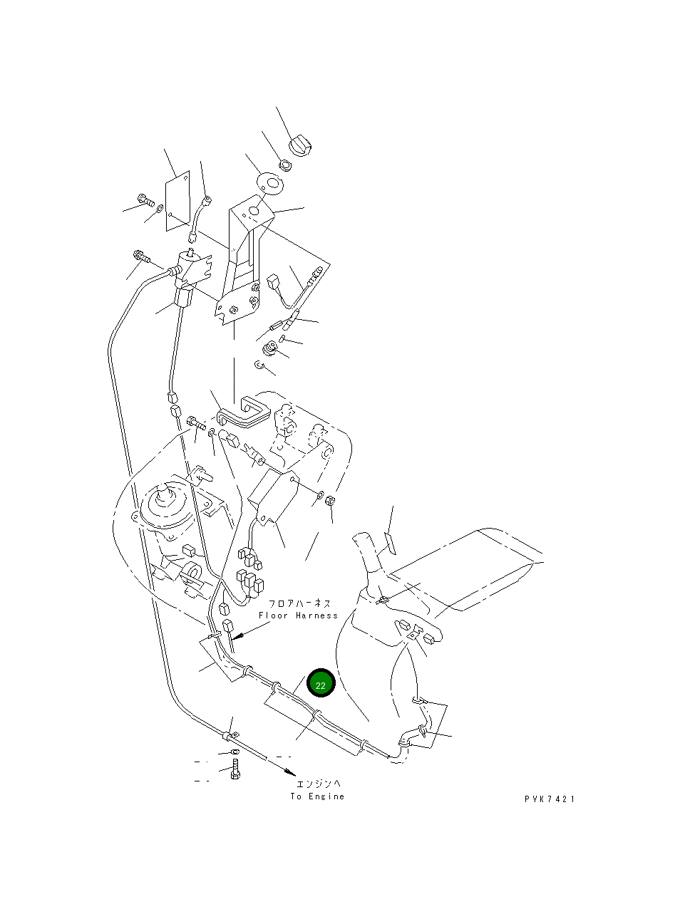 Жгут проводов 22M-972-1143 Komatsu