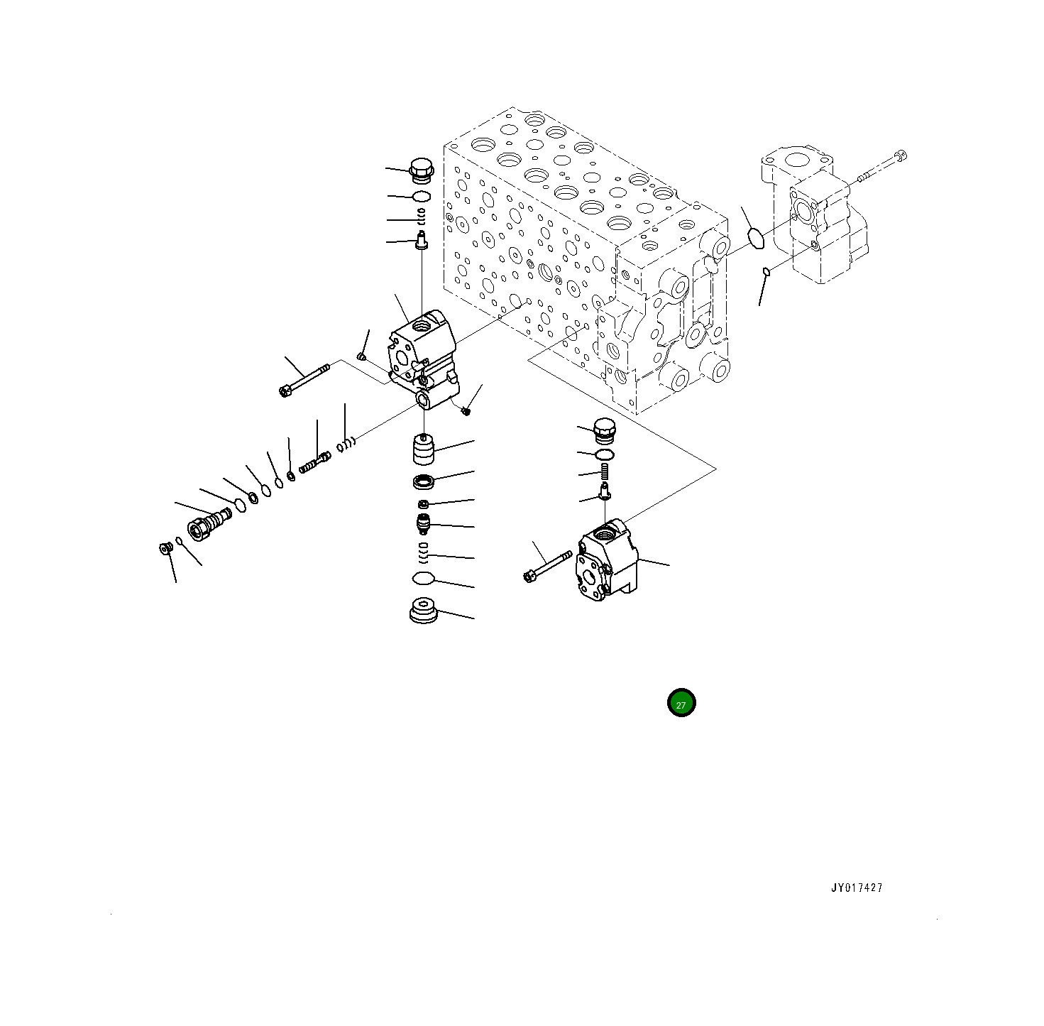 Блок 7234084410 Komatsu