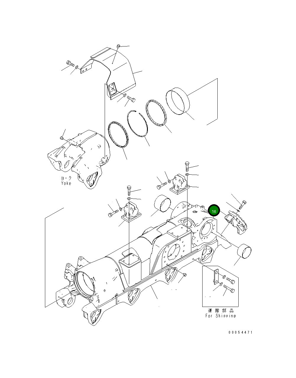 Защитный кожух 195-30-69830 Komatsu