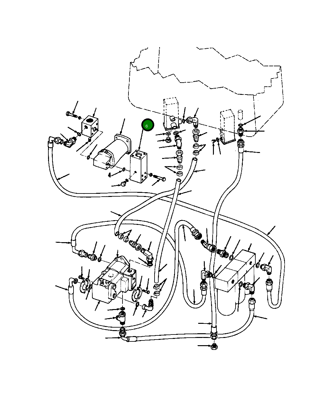 Блок, адаптер 156 492 Komatsu