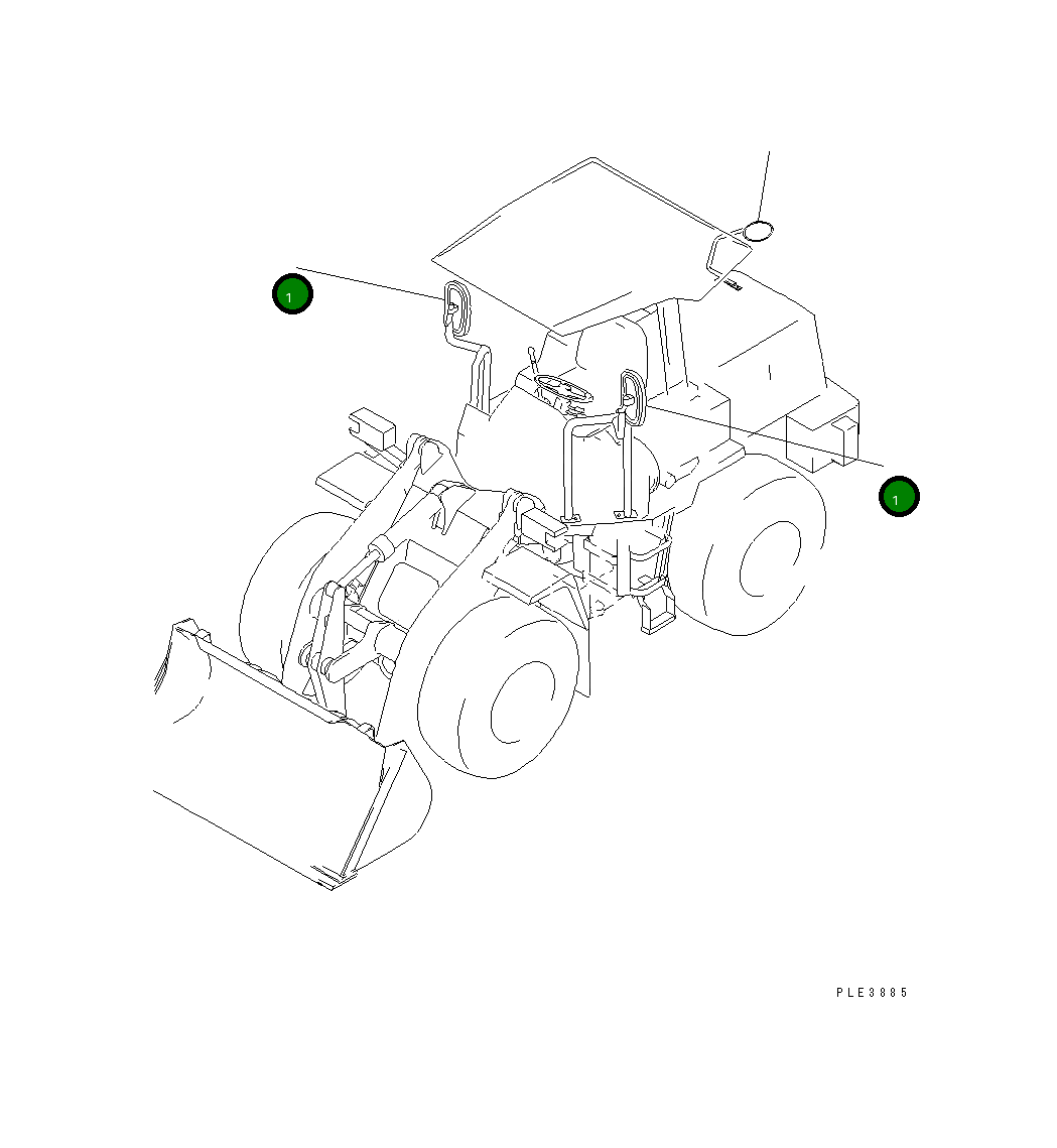 Зеркало 08174-13112 Komatsu