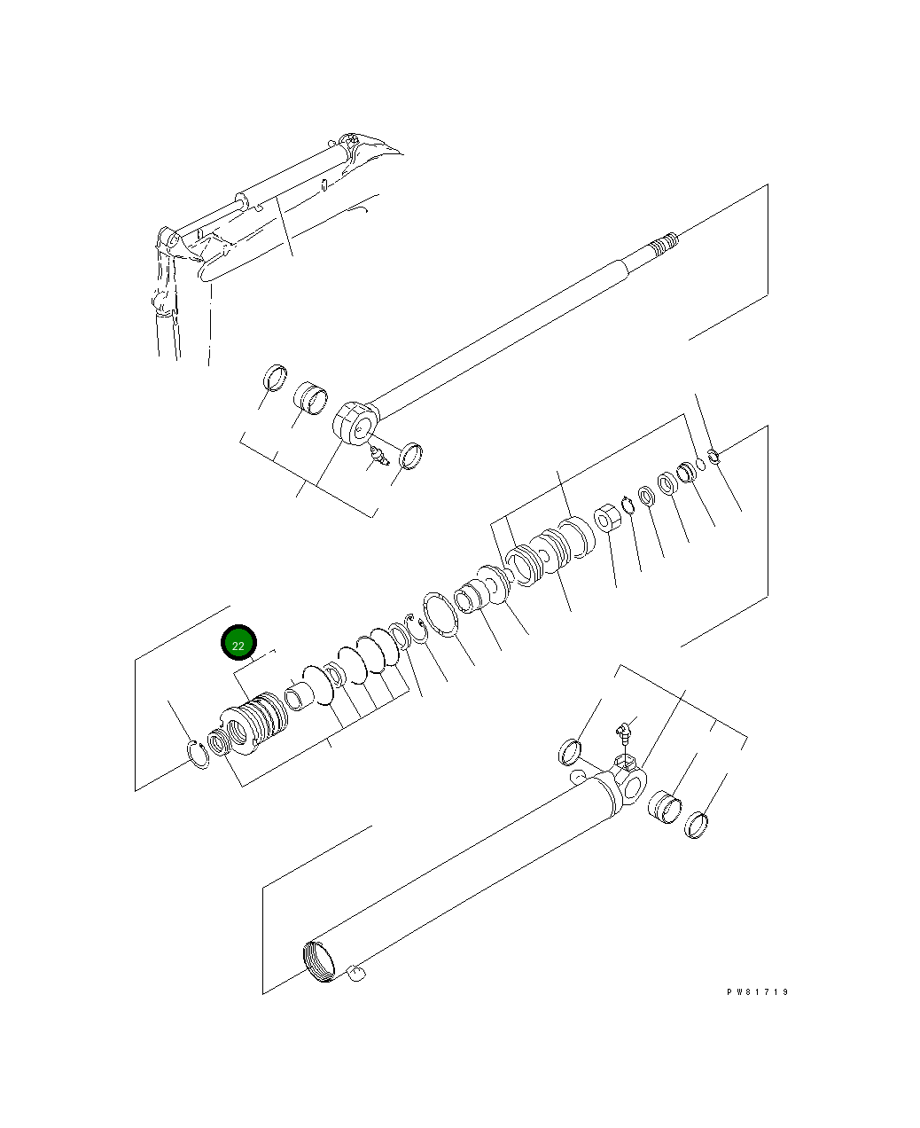 Головка YM172425-72240 Komatsu