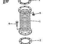 Выхлопной сильфон 7700-75-2120 Komatsu