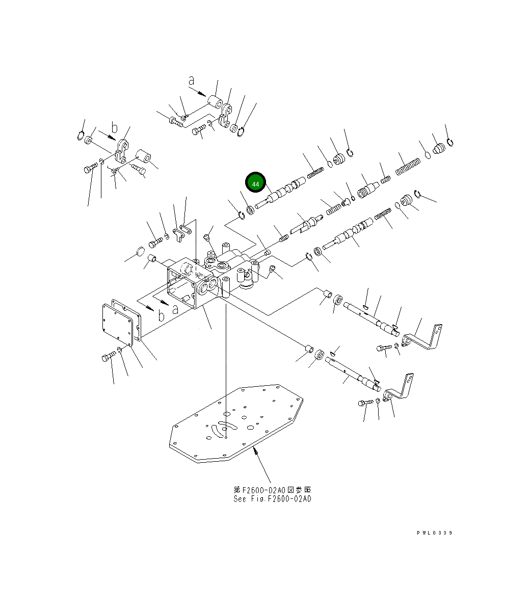 Золотник 195-40-11520 Komatsu