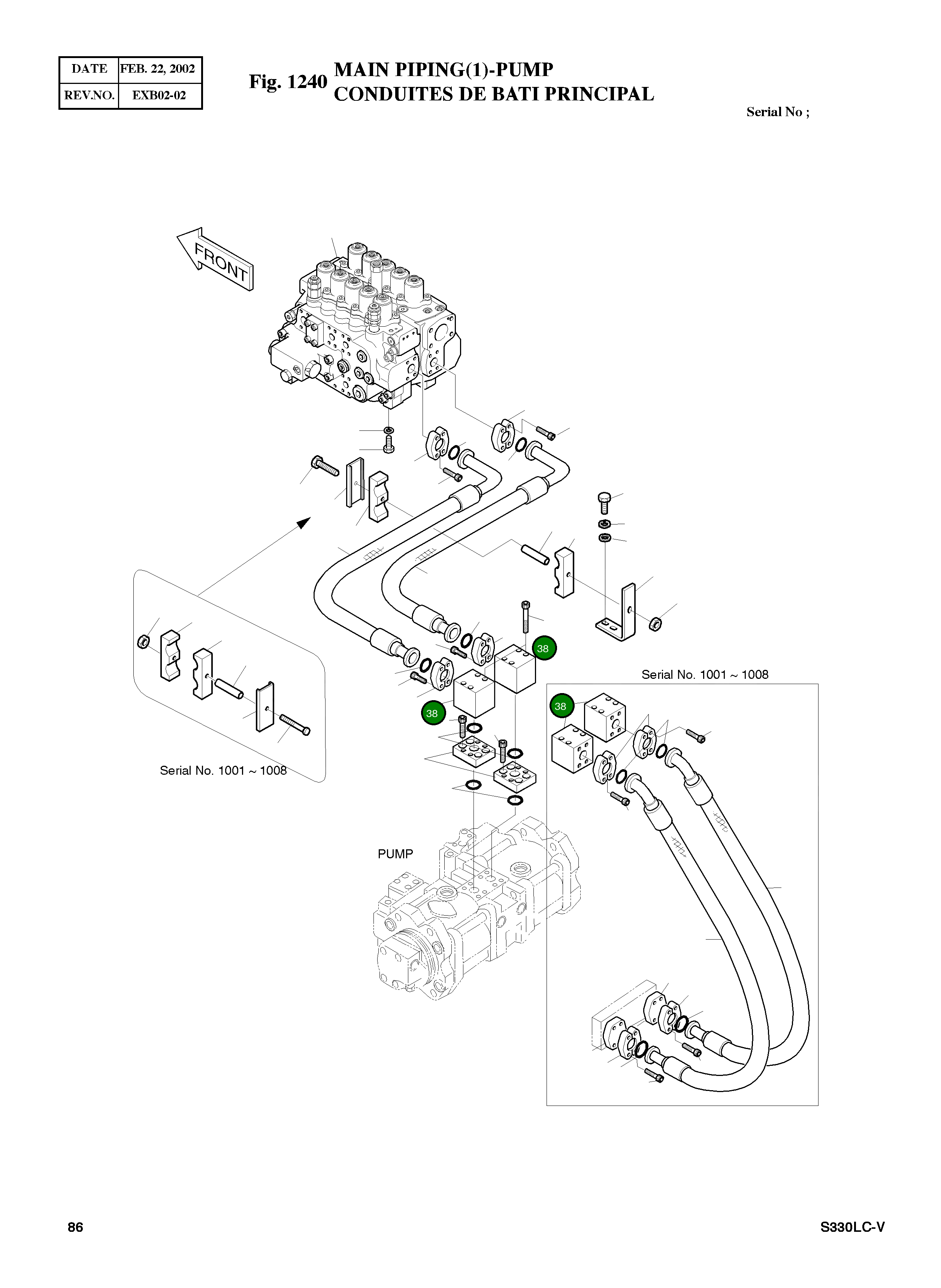 Блок 2423-1555 Komatsu