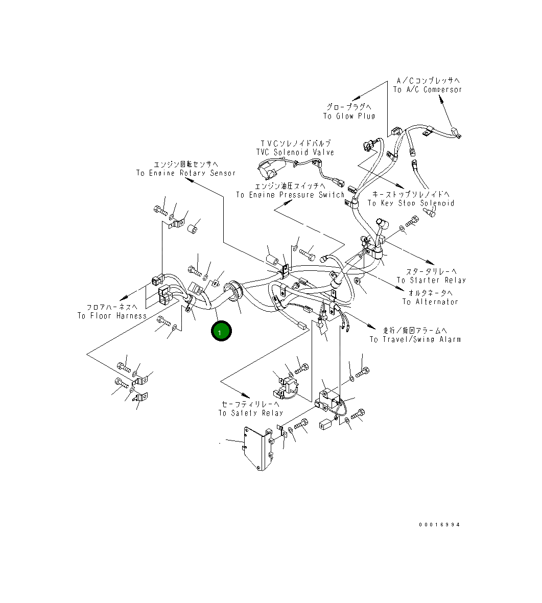 Жгут проводов 21W-06-44114 Komatsu