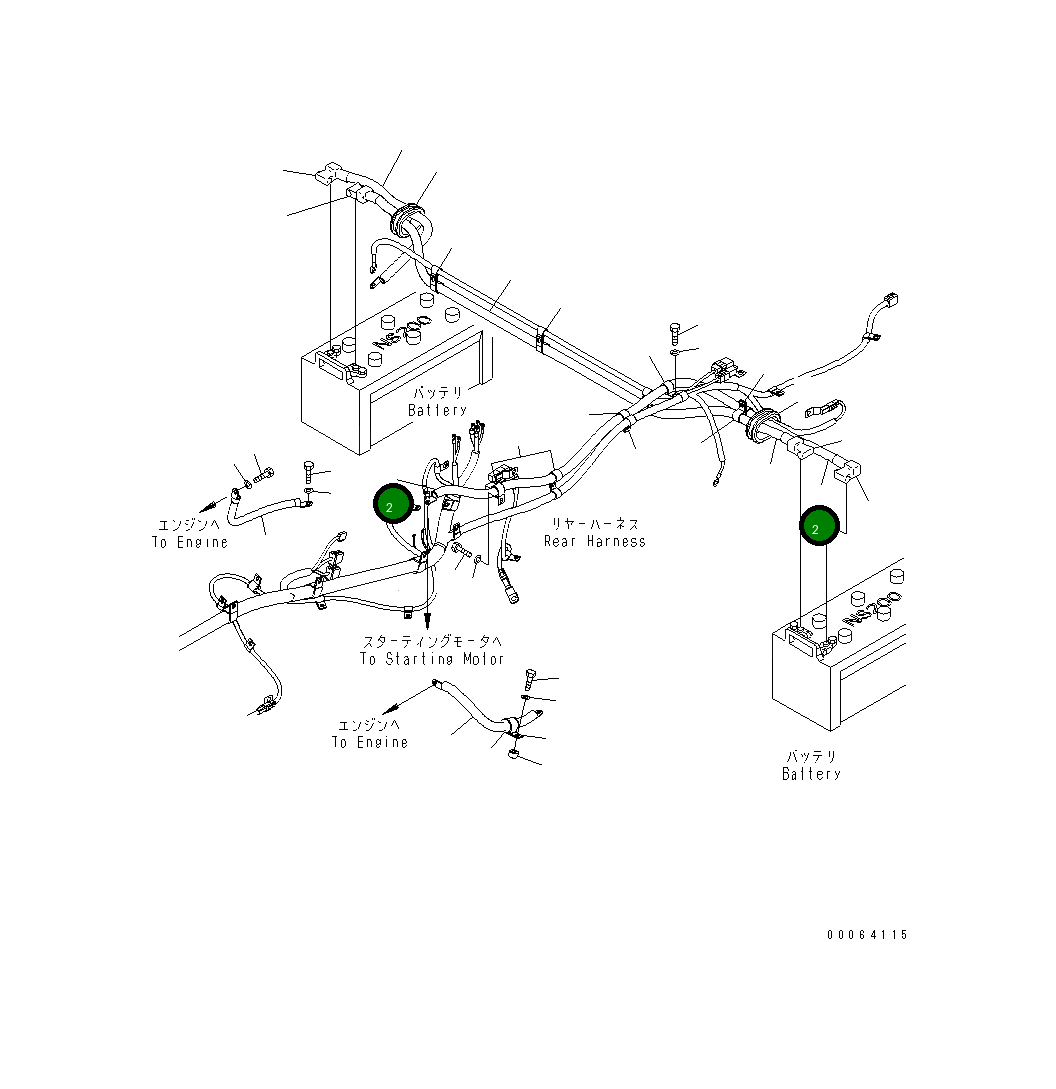 Кабель 425-06-32330 Komatsu