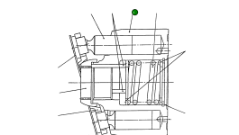 Блок цилиндра 1100396738 Komatsu