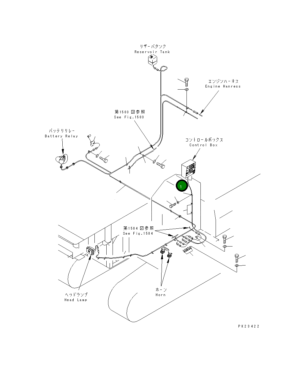 Жгут проводов 8221-06-1391 Komatsu
