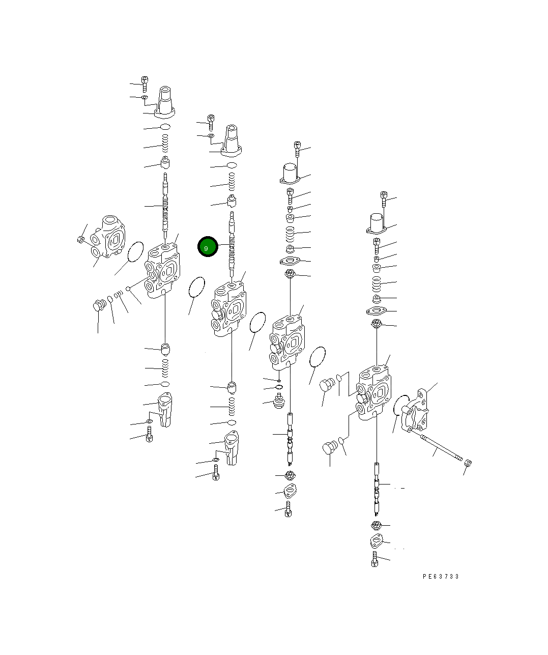 Золотник 709-32-14520 Komatsu
