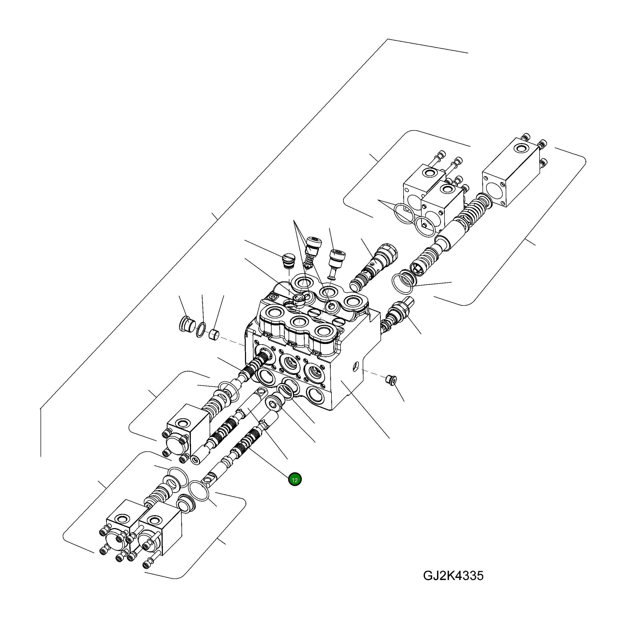 Золотник 42T-64-H0R64 Komatsu
