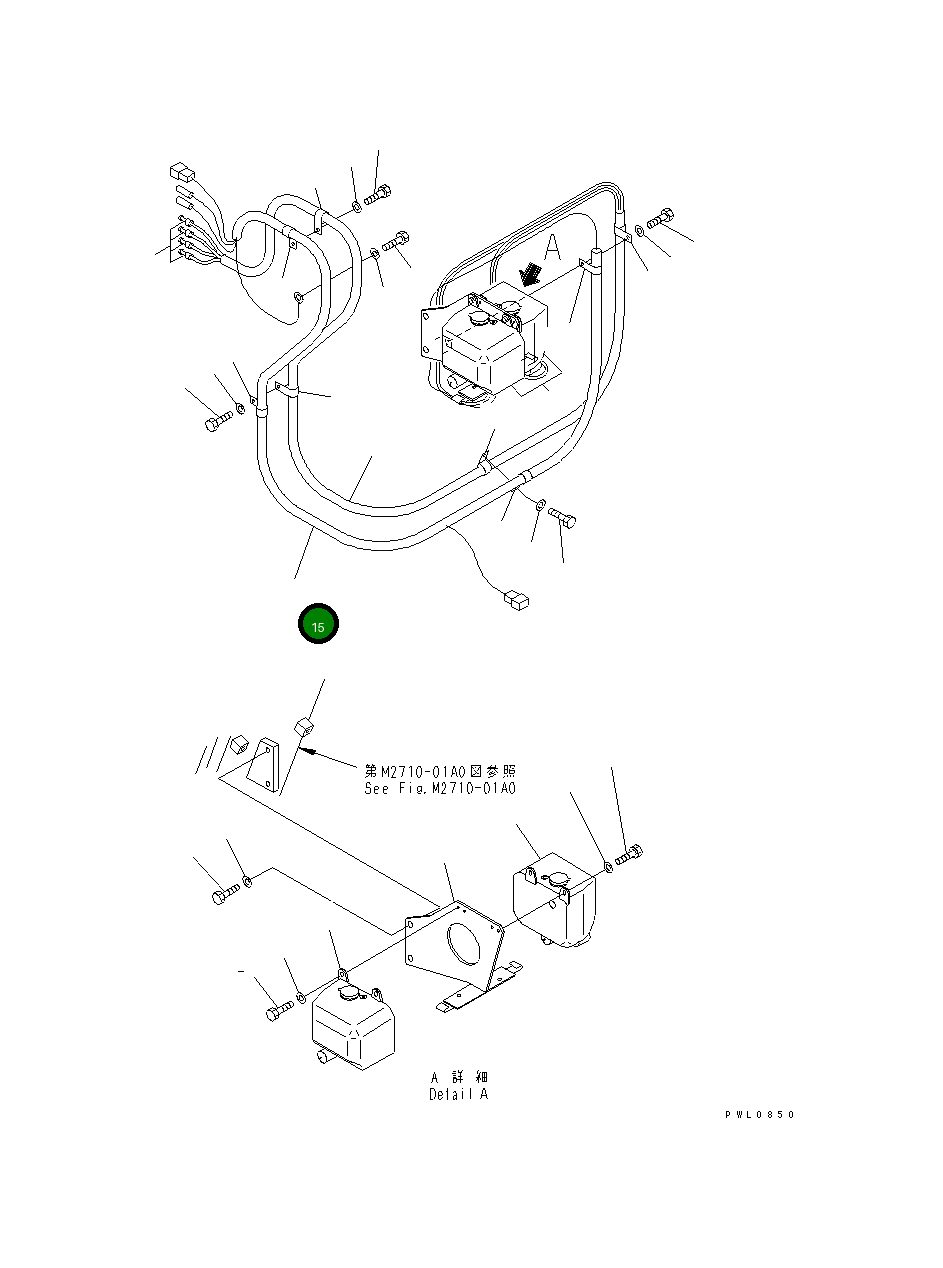 Жгут проводов 198-06-61440 Komatsu