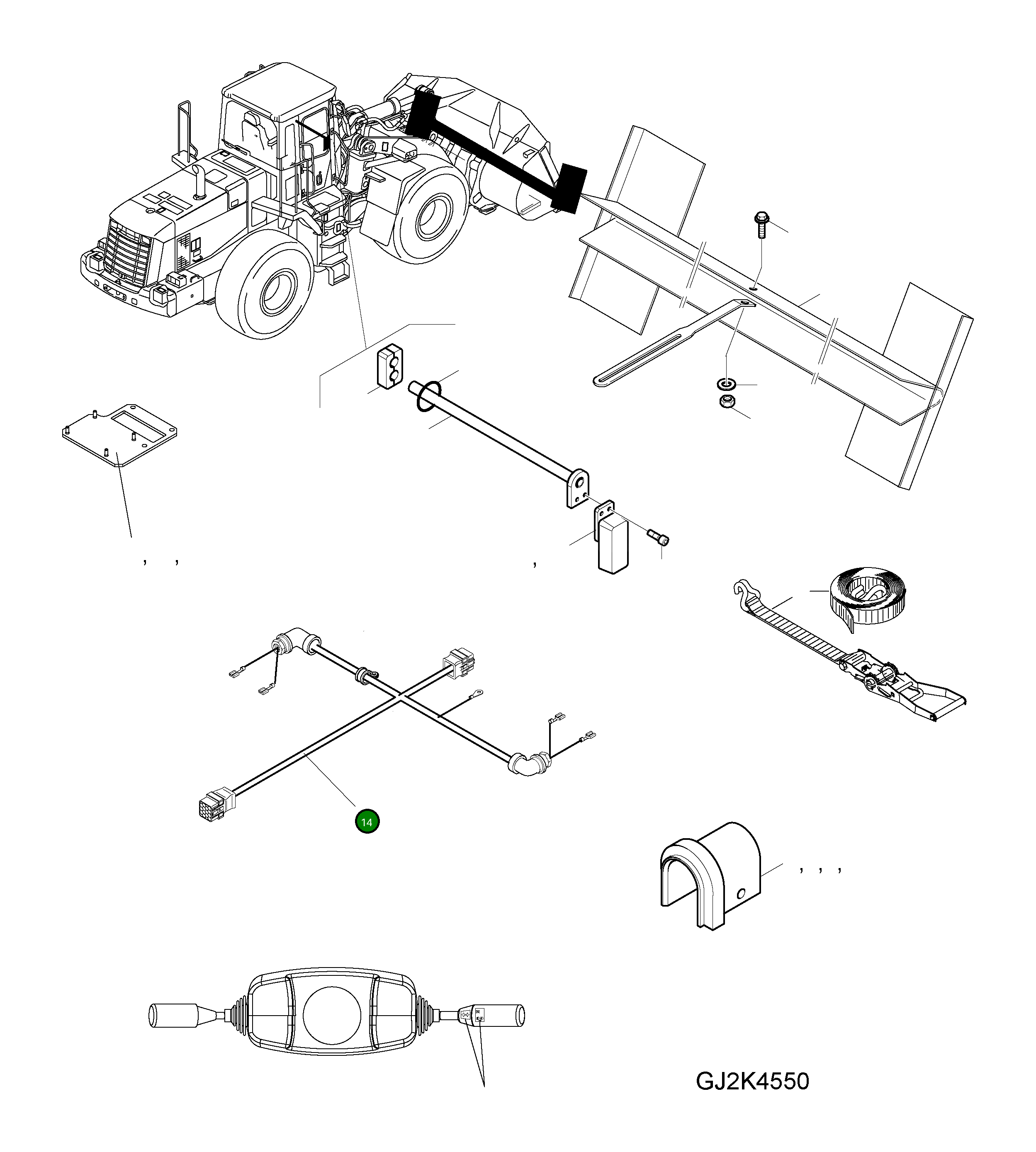 Жгут проводов 418-06-H2550 Komatsu