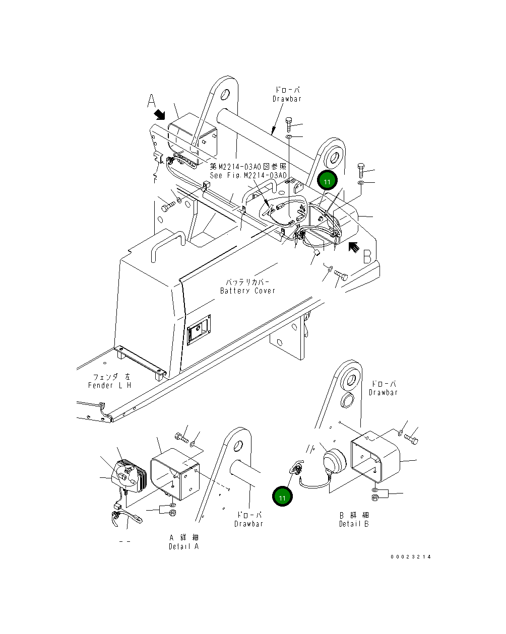Жгут проводов 154-06-74320 Komatsu
