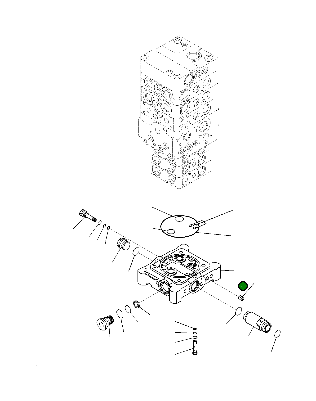 Блок 723-26-21870 Komatsu