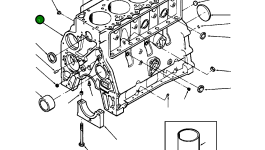 Блок цилиндра (сервисный) 1242 054 H91 Komatsu